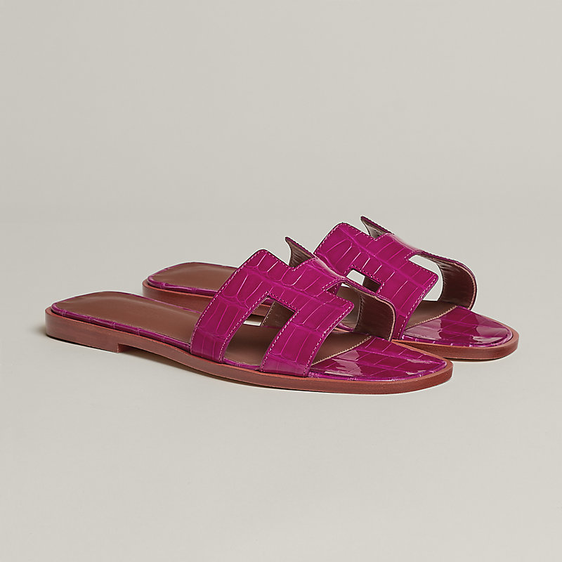 HERMES | Oran Crocodile Sandal ワニ革のスリッパ New Rare HERMES Crocodile Sandals Shoes Size: 38 | eBay